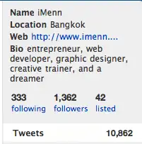 follower following-follower ของ iMenn
