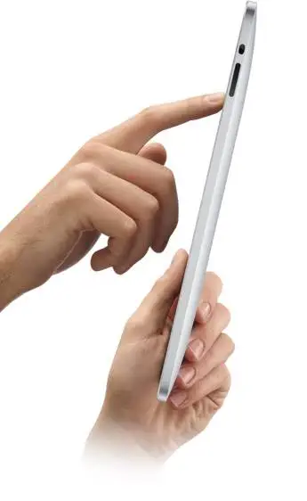 ipad-22 น้ำหนัก 1.5 ปอนด์และความหนา 0.5นิ้ว ทำให้พกพาง่าย