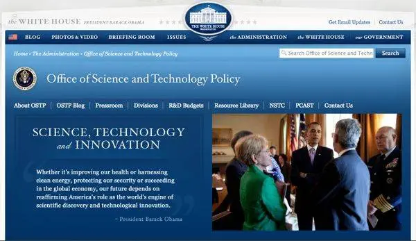 เว็บไซต์ science ของ Whitehouse จะมีจุดสนใจเพียงจุดเดียวในหนึ่งช่วงเวลา เว็บไซต์ science ของ Whitehouse จะมีจุดสนใจเพียงจุดเดียวในหนึ่งช่วงเวลา