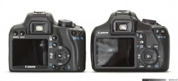 EOS 1100D ตัวขวา ด้านหลังมีความเปลี่ยนแปลงชัดเจน ด้วยปุ่มกดสไตล์ 60D จอใหญ่ขึ้นเป็น 2.7 นิ้ว EOS 1100D ตัวขวา ด้านหลังมีความเปลี่ยนแปลงชัดเจน ด้วยปุ่มกดสไตล์ 60D จอใหญ่ขึ้นเป็น 2.7นิ้ว