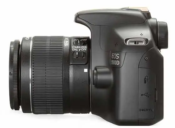 ด้านข้างของ EOS 1100D ด้านข้างของ EOS 1100D