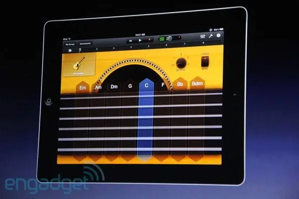Guitar บน iPad ตัวที่แล้วก็มี แต่ตัวนี้คงวิจัยเรื่อง Interface มาอย่างดี น่าจะเวิร์ค Guitar บน iPad ตัวที่แล้วก็มี แต่ตัวนี้คงวิจัยเรื่อง Interface มาอย่างดี น่าจะเวิณืค