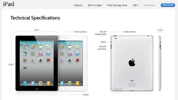 ipad2-spec ipad2-spec