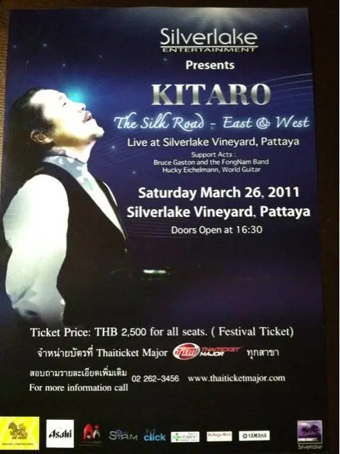 Kitaro Live in SilverLake Pattaya 26 March 2011 Kitaro Live in SilverLake Pattaya 26 March 2011