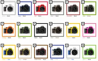 pentax-vote 24 อันดับสียอดนิยมที่คนญี่ปุ่นชอบ ส่วนเลนส์มีสี ดำ ขาว และ แดง ครับ