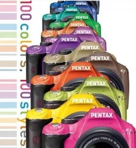 pentax_kx-color สีสันสามารถจับ Combination ได้ 100 style เลยทีเดียว