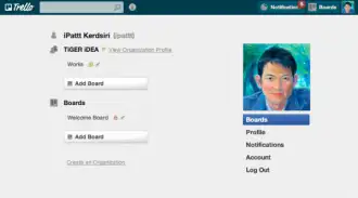 หน้าตา trello เมื่อ login เข้ามาครับ เรียบง่ายดี หน้าตา trello เมื่อ login เข้ามาครับ เรียบง่ายดี