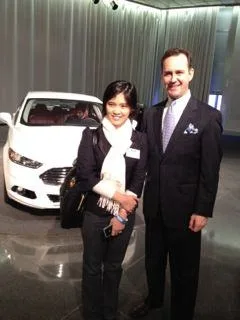 @Booruball กับ @ScottMonty ด้านหน้า Ford Fusion ใหม่ @Booruball กับ @ScottMonty ด้านหน้า Ford Fusion ใหม่