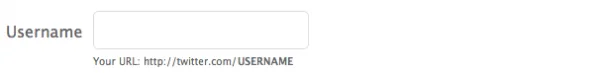 twitter-username ช่องใส่ username ให้เลือกเป็นชื่อเราหรือชื่อที่คนอื่นรู้จักหรือชื่อเว็บ